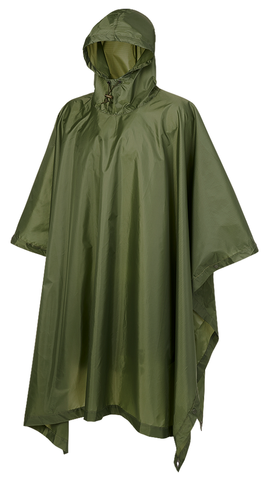 Poncho Ripstop Olive Brandit - Protectie Durabila in Orice Vreme