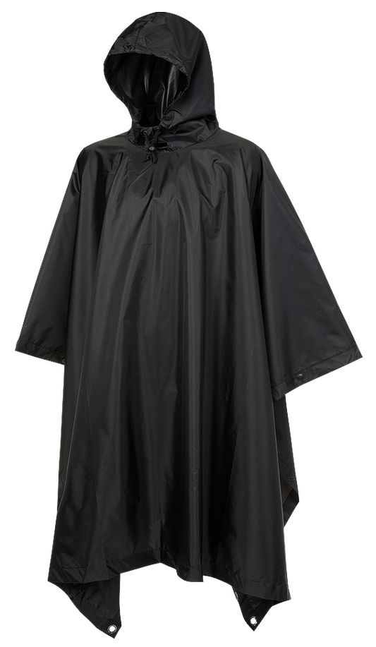 Poncho Ripstop Negru Brandit - Protectie Esentiala