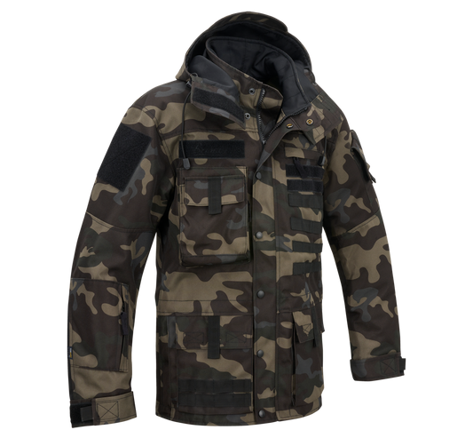 Geaca Performance Outdoor Dark Camo Brandit - Versatilitate Tactică