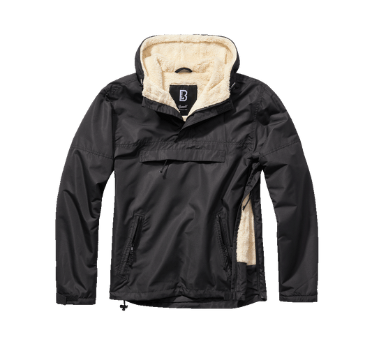 Geaca de Vant Sherpa Negru Brandit - Caldura si Mobilitate