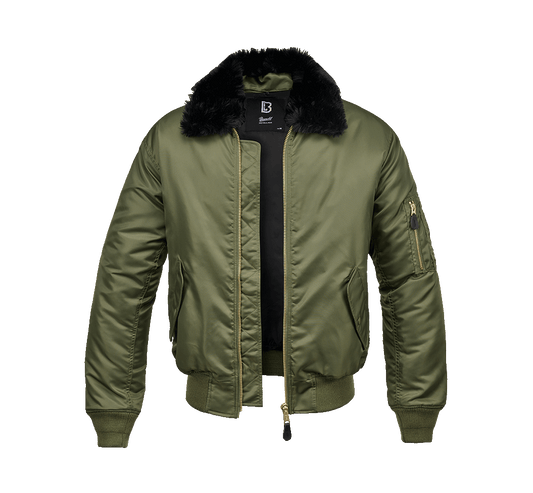 Geaca MA2 Fur Collar Olive Brandit - Caldura si Mobilitate Optima