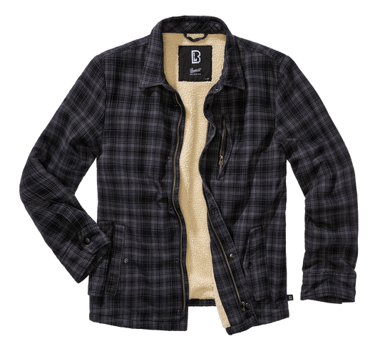 Camasa Classic Sherpa Anthracite/Black Checkered Brandit - Caldura Urbana si Durabilitate
