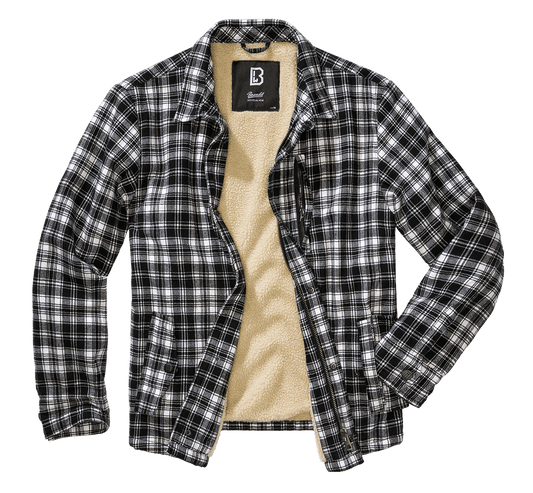 Camasa Classic Sherpa White/Black Brandit - Caldura si Stil Autentic