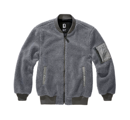 Hanorac MA1 Sherpa Anthracite Brandit - Caldura si Stil Autentic