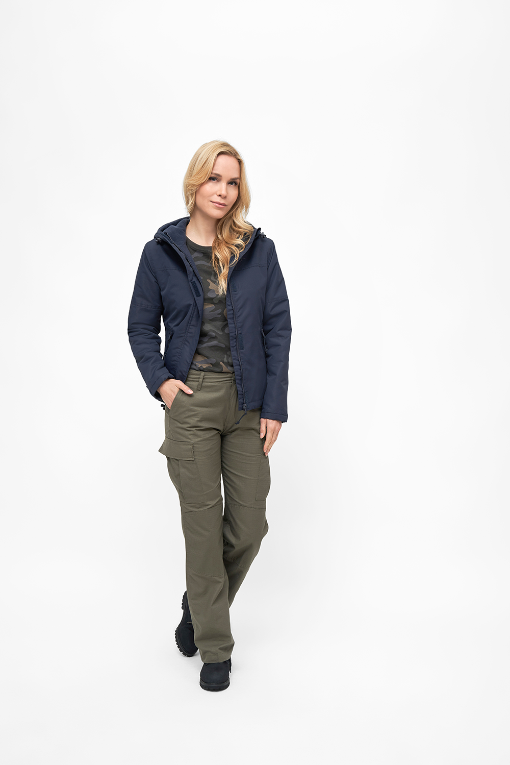 Geaca de Vant Frontzip Navy Dama Brandit - Eleganță Urbană și Protecție