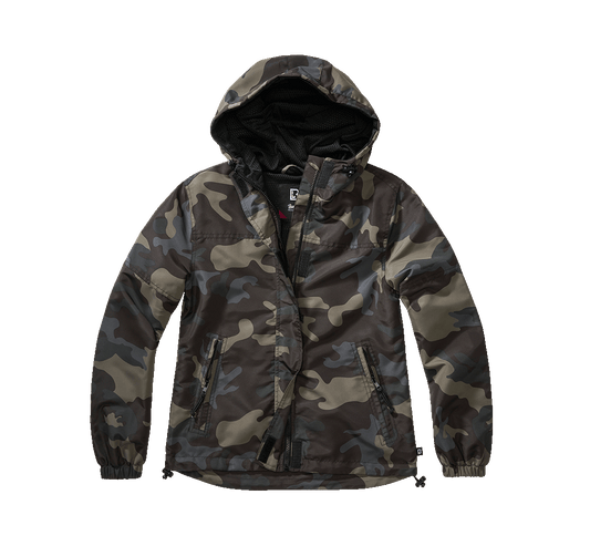 Geaca de Vant Summer Frontzip Dark Camo Dama Brandit - Performanta Usoara