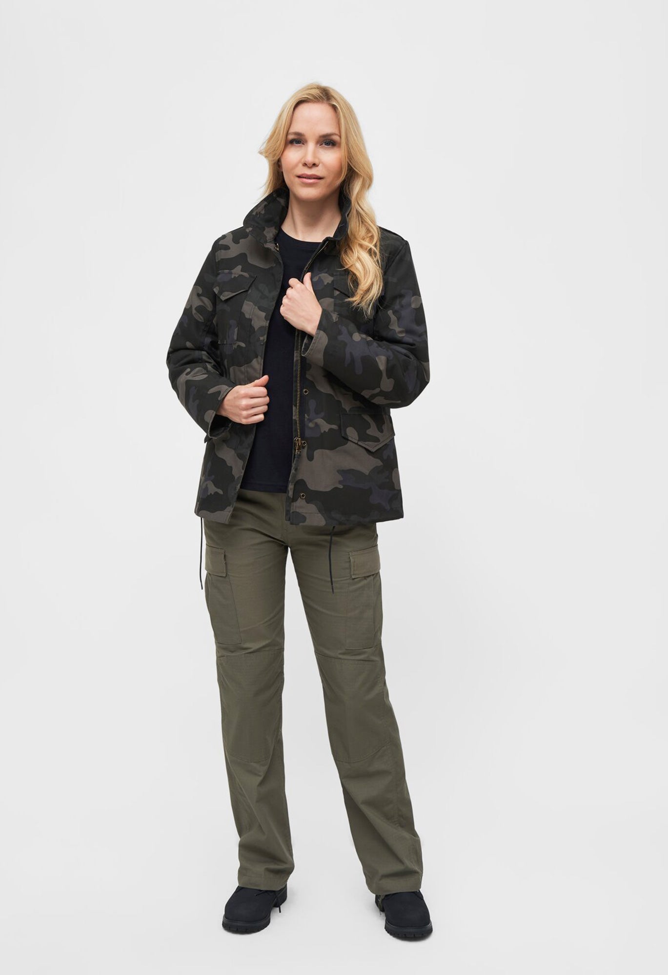 Geaca M65 Classic Dark Camo Dama Brandit - Stil Autentic și Durabilitate