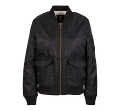 Geaca Bomber Sherpa Negru Dama Brandit - Caldura Urbana