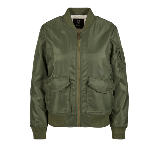 Geaca Bomber Sherpa Olive Dama Brandit - Caldura si Stil Urban