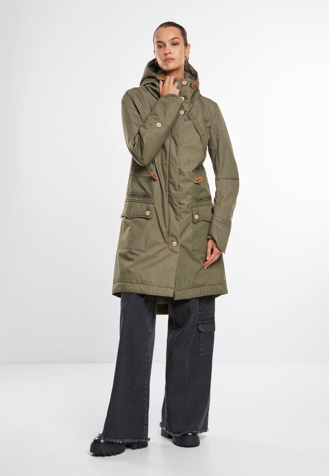 Mayleene Winterparka Olive Dama Brandit - Caldura si Stil Urbane