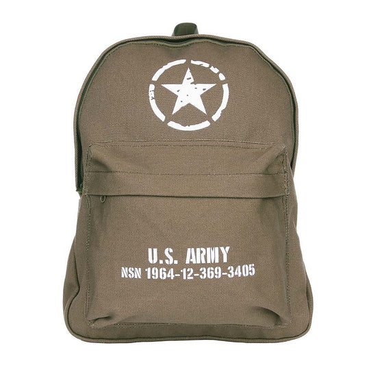 Rucsac Copii U.S. Army - Verde | Vintage, Stea Aliată