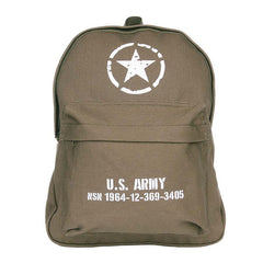Rucsac Copii U.S. Army - Verde | Vintage, Stea Aliată