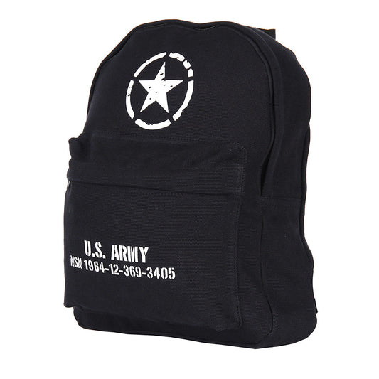 Rucsac Copii U.S. Army WWII - Negru | Canvas, Vintage