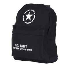 Rucsac Copii U.S. Army WWII - Negru | Canvas, Vintage