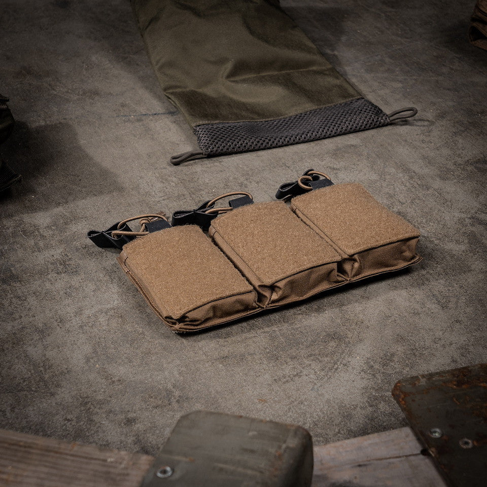 Husă TF-2215 Triple M4 Pouch - Coyote | 3 Magazii, Cordura