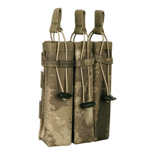 Husă MOLLE pentru 3 Încărcătoare Pistol - Maro Coyote | Universală, Nylon 100%
