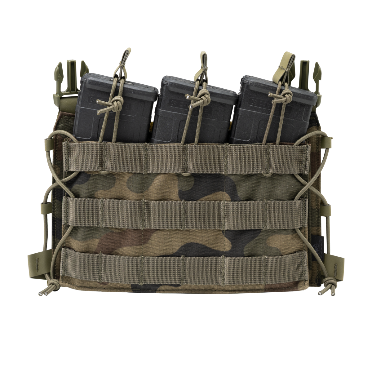 Panou Frontal Guardian Flap Helikon-Tex Woodland NIR – 3 Încărcătoare, MOLLE - poza 3