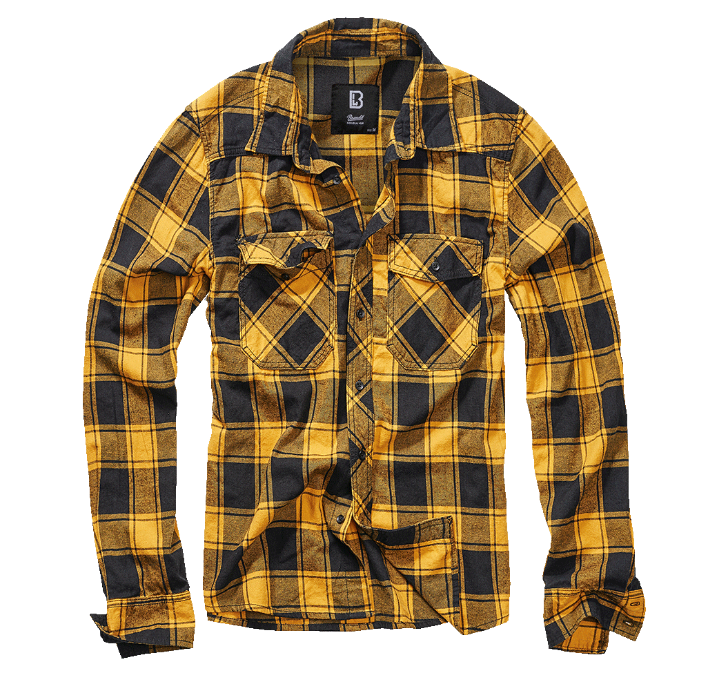 Camasa In Carouri Long Sleeve Black-Yell Brandit - Stil si Rezistenta
