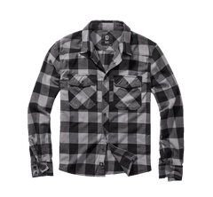 Camasa In Carouri Long Sleeve Black/Charcoal Brandit - Durabilitate si Confort