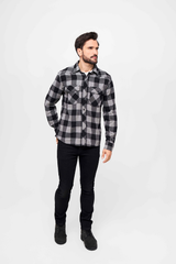 Camasa In Carouri Long Sleeve Black/Charcoal Brandit - Durabilitate si Confort
