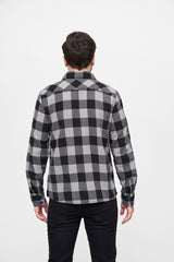Camasa In Carouri Long Sleeve Black/Charcoal Brandit - Durabilitate si Confort