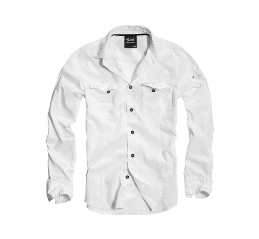Camasa Slim Fit Long Sleeve Alb Brandit - Eleganță Tactică