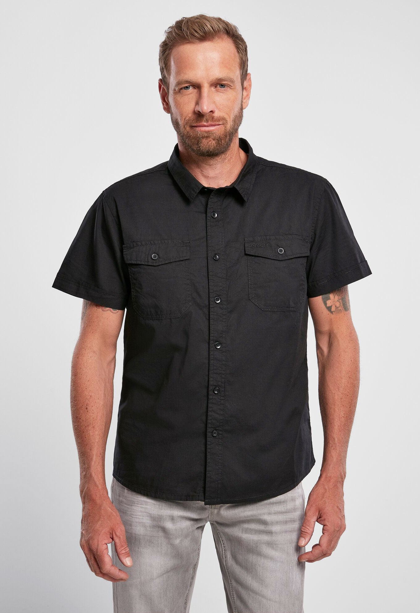 Camasa Roadstar Short Sleeve Negru Brandit - Confort Zilnic Superior