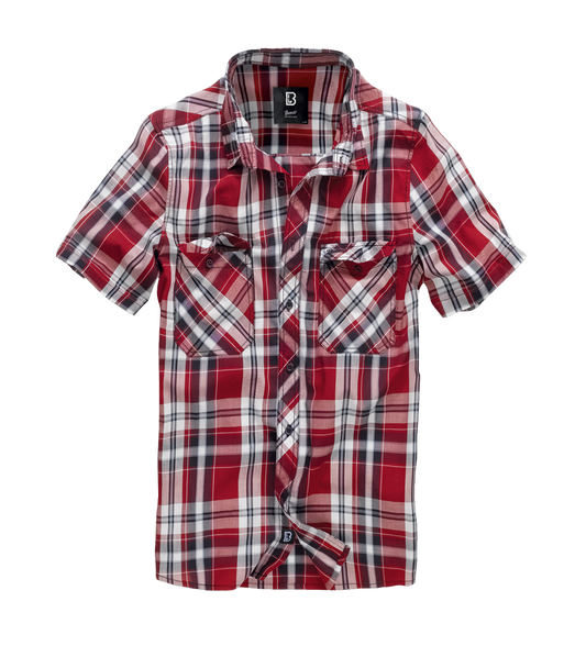 Camasa Roadstar Short Sleeve Rosu Brandit - Stil Casual Robust