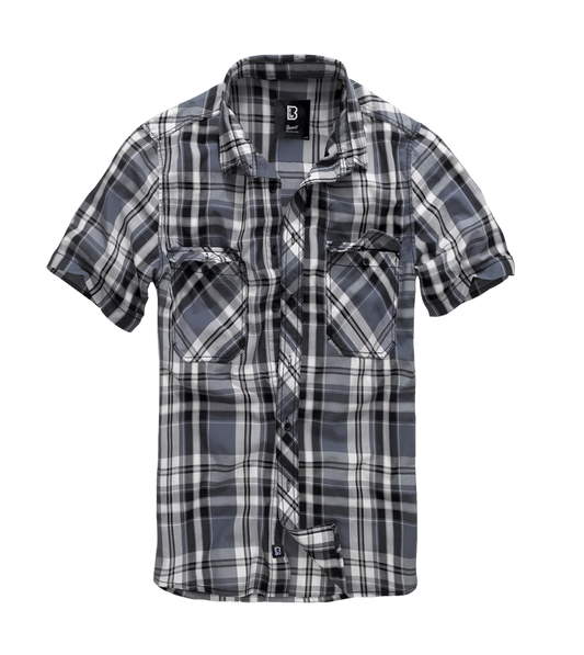 Camasa Roadstar Short Sleeve Black/Anthracite Checkered Brandit - Stil si Confort Zilnic