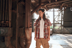 Camasa Roadstar Short Sleeve Rosu Brandit - Stil Casual Robust