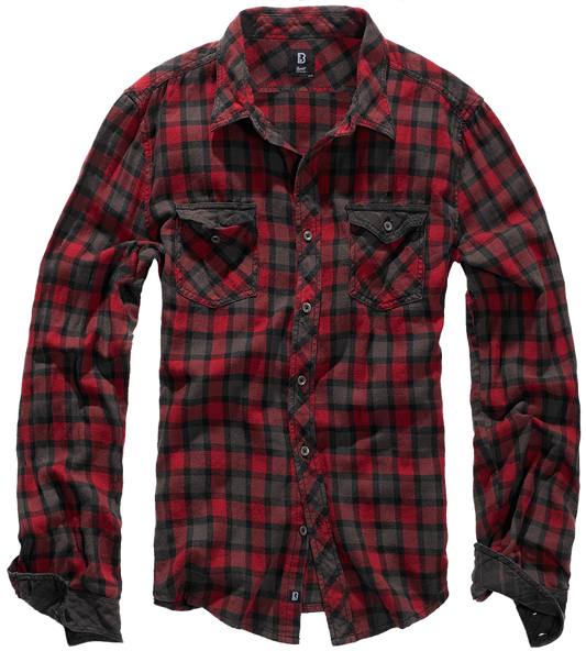 Camasa In Carouri Duncan Long Sleeve Red/Brown Checkered Brandit - Stil si Rezistenta