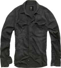 Camasa Hardee Denim Long Sleeve Negru Brandit - Confort Robust Zilnic