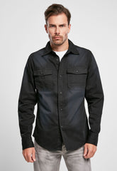 Camasa Hardee Denim Long Sleeve Negru Brandit - Confort Robust Zilnic