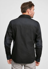 Camasa Hardee Denim Long Sleeve Negru Brandit - Confort Robust Zilnic