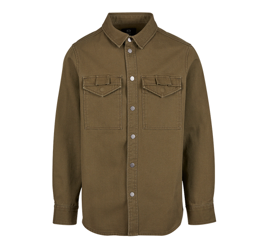 Camasa Twill Heavy Olive Brandit - Durabilitate si Stil