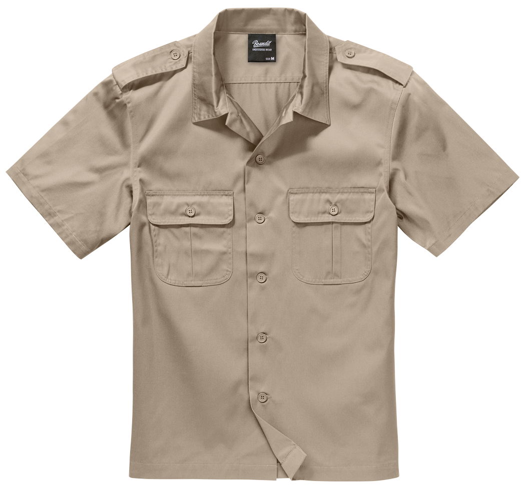 Tricou US Short Sleeve Bej Brandit - Confort Autentic
