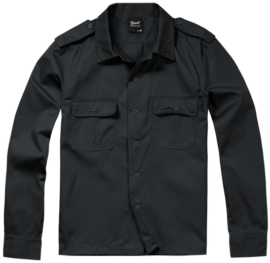 Camasa US Long Sleeve Negru Brandit - Versatilitate si Durabilitate