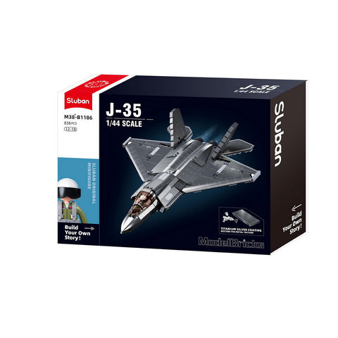 Sluban J-35S Stealth Aircraft Versiune de acoperire metalică M38-B1186