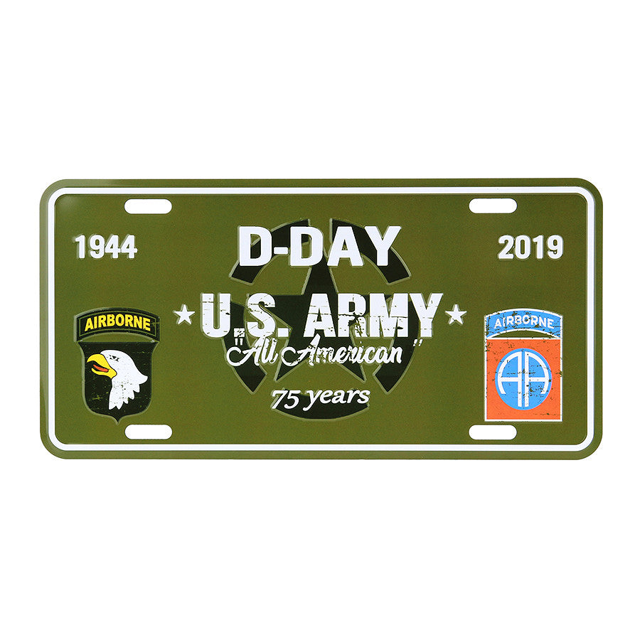 Placă Metalică D-Day U.S. Army | 101st & 82nd Airborne, Aluminiu