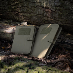 Organizator Tactic Notițe Outdoor A5 - Verde | Panou Velcro, Robust