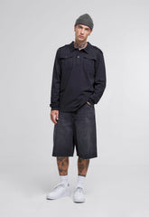 Bluza Polo Willis Long Sleeve Negru Brandit - Confort Tactic Zilnic