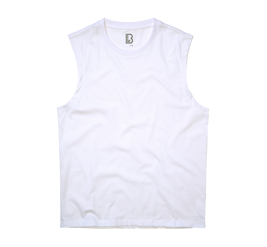 Tricou sleeveless Alb Brandit - Confort Tactil Superior