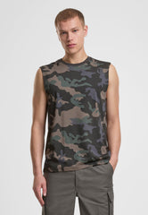 Tricou sleeveless Dark Camo Brandit - Libertate de Mișcare