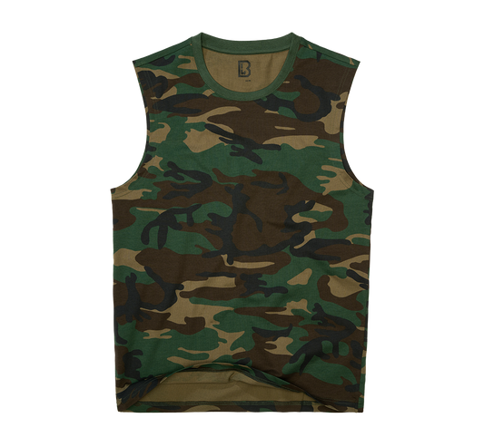 Tricou sleeveless Woodland Brandit - Libertate de Mișcare