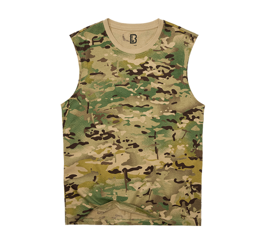 Tricou sleeveless Tactical Camo Brandit - Libertate de Mișcare