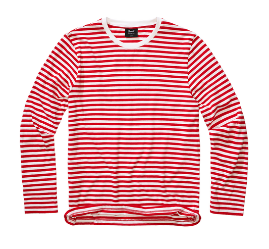 Bluza Stripe longsleeve Red White Brandit - Stil si Durabilitate