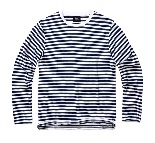 Bluza Stripe longsleeve Navy White St Brandit - Confort Zilnic Superior