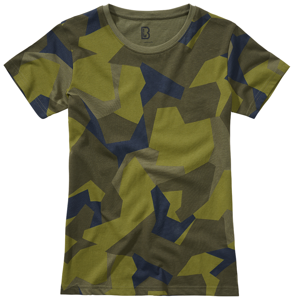 Tricou Swedish Camo/Olive/Blue Dama Brandit - Stil Autentic