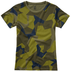 Tricou Swedish Camo/Olive/Blue Dama Brandit - Stil Autentic