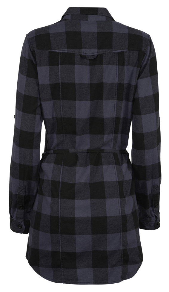 Lucy Longshirt Long Sleeve Black/Grey Gingham Dama Brandit - Stil Casual Versatil